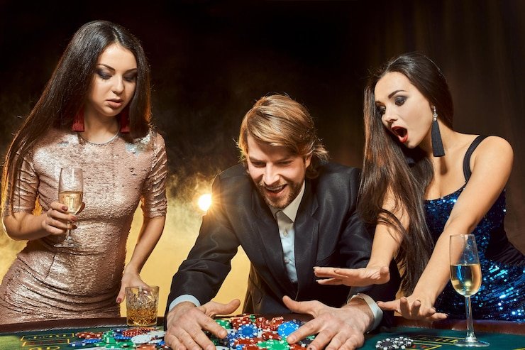 Live dealer gaming table with multiple camera angles